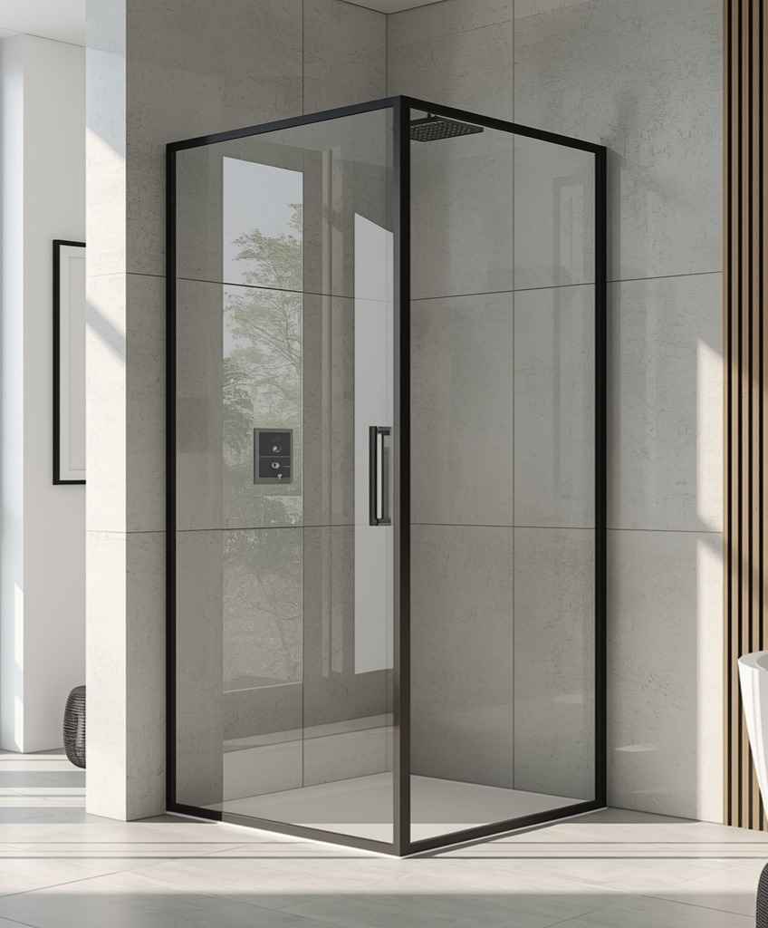 Black Profile Sliding Shower