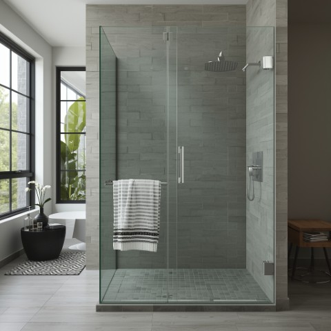 Frameless Shower Partition